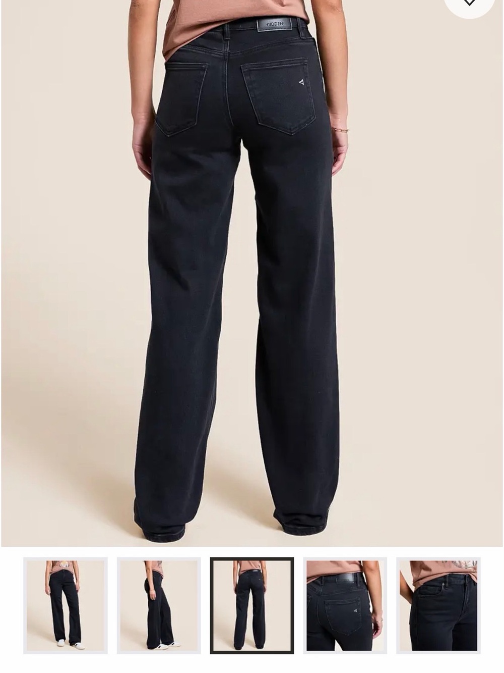 Straight Leg Women's Jeans in Black